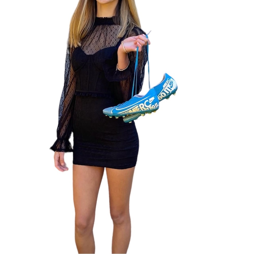 Long sleeve black dress